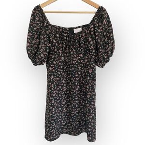 Love + Harmony Tie Front Floral Peasant Milk Maid Skater Dress Women’s Size US M